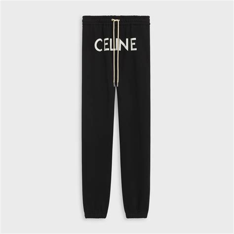 celine black and white pants|Celine track pants.